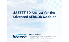 BREEZE3D Analyst for the Advanced AERMOD Modeler Brochure
