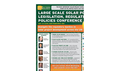 Large Scale Solar Power Legislation, Regulation & Policies Conference Brochure