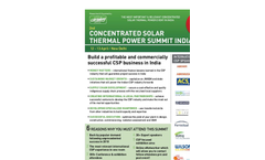 2nd Concentrated Solar Thermal Power Summit India, 12-13 April, New Delhi, 2011