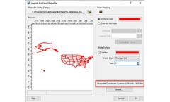 Defining Shapefile Map Projections in Lakes Software Applications