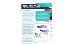 CALPUFF View - Long Range Puff Air Dispersion Model - Brochure