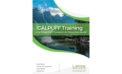 Lakes - Calpuff Training Course - Brochure