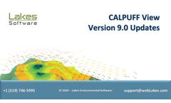 Lakes Environmental Software Webinar - CALPUFF View Version 9.0 Update - Video