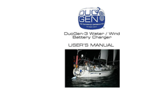 DuoGen - Model 3 - Combined Water and Wind Generator - User Manual