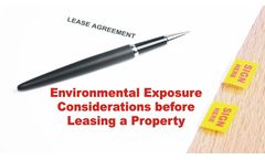 Environmental Exposure Risks to Consider before Leasing a Property Discussed in New Online Video