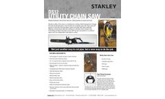 Stanley - Model DS12 - Utility Chain Saws - Brochure