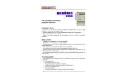 Agronic - Model 5500 - Conventional Fertigation Controller - Brochure