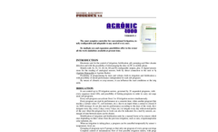 Agronic - Model 4000 - Conventional Fertigation Controller - Brochure
