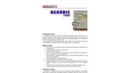 AGRONIC - Model 7000 - Hydroponic Fertigation Controller Brochure