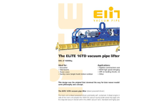  	ELiTE - Model 12TE/16TE - Vacuum Pipe Lifter - Data Sheet