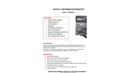 TA - Model TBM-3SR-D - Portable Digital Radiation Contamination Monitor - Brochure