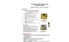 TA - Model SSS-12P-1/SSS-22P & SSS-22-PAL - Portable Liquid Scintillation Counting System - Brochure