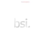 British Standards Institution (BSI) - Corporate Brochure