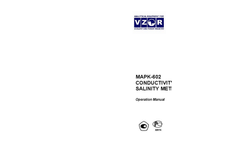 VZOR - MARK-602 - Conductivity Analyzer - Manual