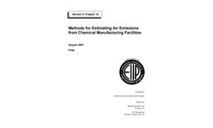 Methods for Estimating Air Emissions from Chemical Manufacturing Facilities - Brochure