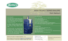Kenburn KV40 Waste Baler - Technical Data