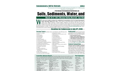 21st Annual International Conference on Soils, Sediments, Water, and Energy - Announcement & Call for Abstracts Brochure