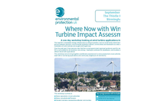 Where Now with Wind Turbine Impact Assessment? - Flyer Brochure