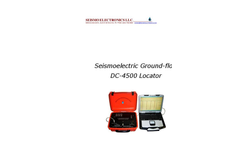 DC-4500 Seismoelectric Ground-flow Locator Brochure