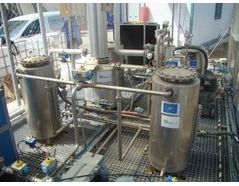 Fig 1: Biogas purification system located at the Mataró WWTP.