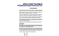 Filter Setup Instructions Brochure