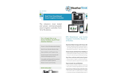 WeatherTRAK - Version ET Pro3 - Commercial-Grade Smart Irrigation Controller Software- Brochure
