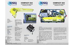 Koseq - Model Compact 502 - Containerized Self-Deploying Sweeping Arm System - Datasheet