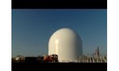 Enviva Wood Pellet Storage Dome Rises in Wilmington Skyline Video