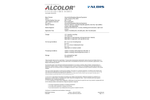 Albis - Model ABS A WT-79-4196 - Acrylonitrile/Butadiene/Styrene/Copolymer Plastic Brochure