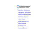 ExpressMaintenance - Complete Equipment Maintenance Software Brochure