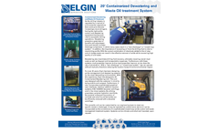 Elgin - 20 Foot Containerized Dewatering and Waste Oil Treatment System - Brochure