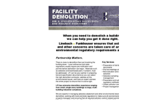 Facility Demolition Bid and Spec. Documents/Oversight Services- Brochure