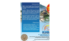 13th International Conference on Urban Drainage Brochure