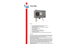 Model Pury 250E - Micro-Processor Controlled Gas Cooler Brochure