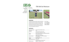 AMS - TDR 300 Soil Moisture Meter - Datasheet