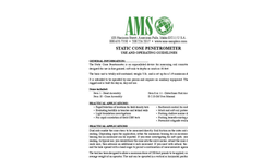 Static Cone Penetrometer Use and Operating Guidelines - Catalogue
