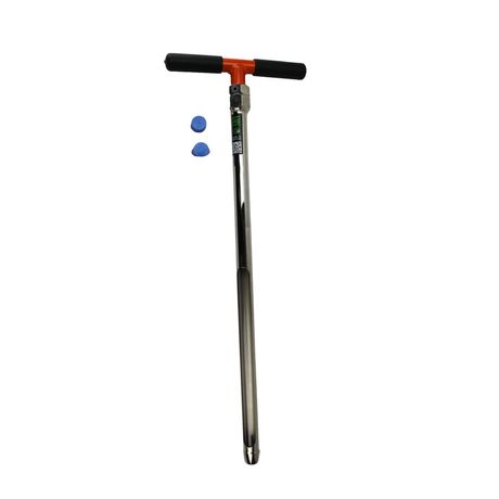 1-1/8 X 24 Inch Plated Dual Purpose Soil Recovery Probe w/ Handle, 5/8 Inch Thread-1