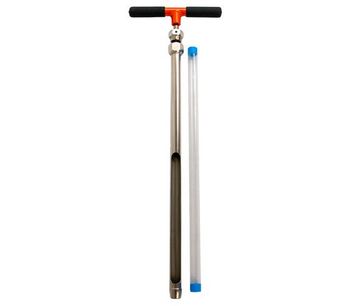 AMS - Model 424.23 - 1-1/8 X 24 Inch Plated Dual Purpose Soil Recovery Probe w/ Handle, 5/8 Inch Thread
