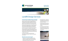 Landfill Engineering and Design Services- Brochure