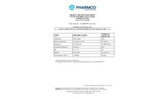 Pharmco - Model USP 6x1 Poly Lt - Water - Brochure