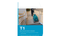 Model T1 - Walk Behind Micro Scrubber Brochure