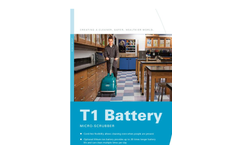 Model T1B - Battery Walk Behind Micro Scrubber Brochure