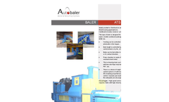 ECS - Model ATS 75.110 - Automatic Horizontal Channel Baler- Brochure