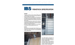 IBS - Penstocks Datasheet