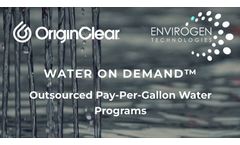 OriginClear and Envirogen to partner on water on demand