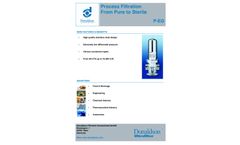 Donaldson - Model PG-EG - Sanitary Steam Filter Housings Brochure