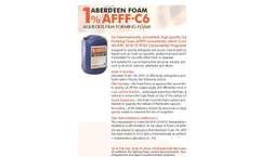 Model AFFF-C6 - Aqueous Film-Forming Foam Brochur