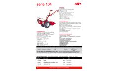 Model 104 Series - Motor Cultivators Brochure