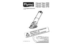Flymo Hover Vac - Model 250 - Lightweight Grass Collecting Electric Hover Lawnmower Manual