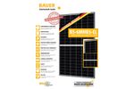 Bauer - Model BS-6MHB5-EL-PERC - 330 - 340W Half-Cut Monocrystalline Solar Module Brochure